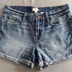 J. Crew Size 25 Light Blue Wash Denim Shorts